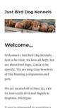 Mobile Screenshot of justbirddogkennels.com